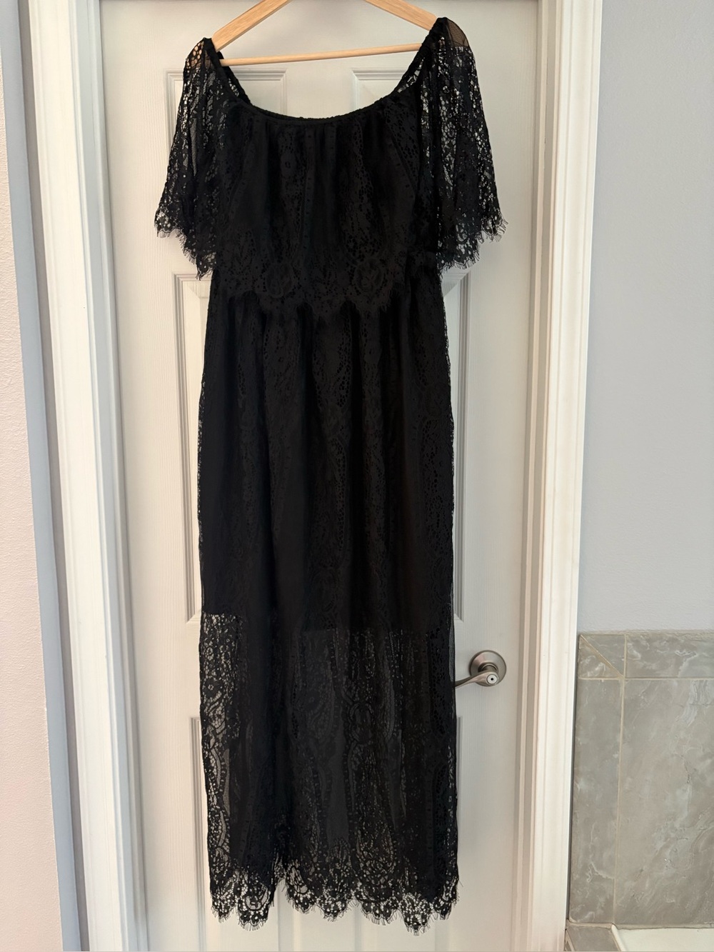 Women’s SHEIN Black Lace Maxi Dress 2XL